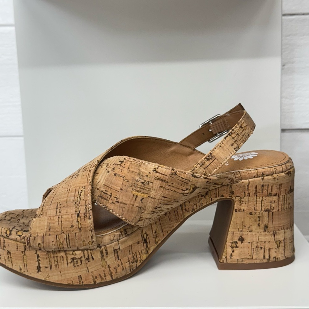 Yellow Box Hania Platform Slingback Sandals